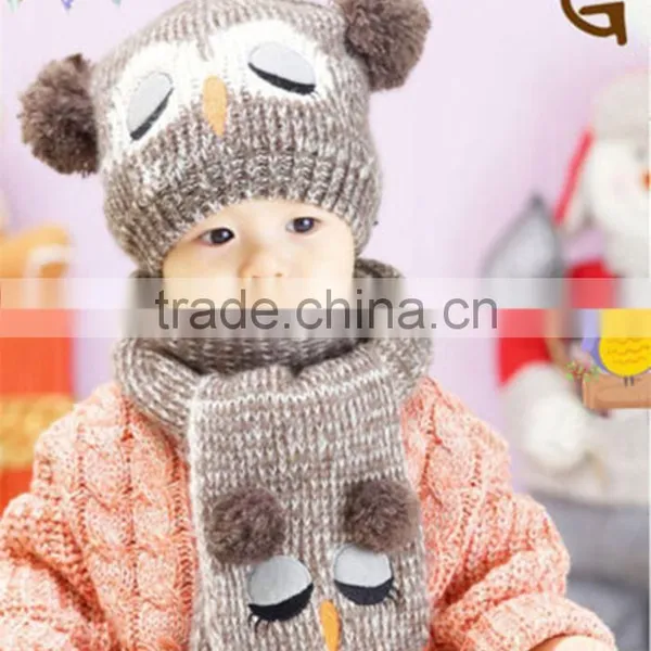Portable Popular Set Winter Baby Hat Boy Girl Kids Warm Hat Cap photo-6