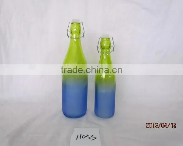 Two Colors Glass Juice Bottle With Handle in a Reasonal Price photo-2