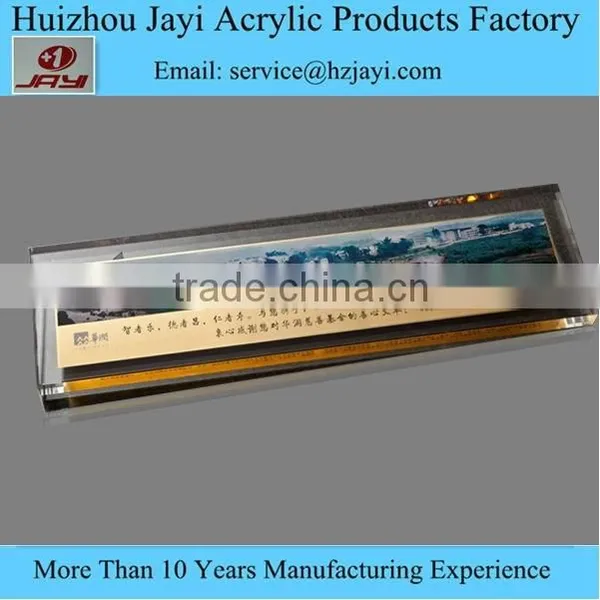 Factory Wholesale Handmade Acrylic Clear Logo Block/ Stamp Block photo-2