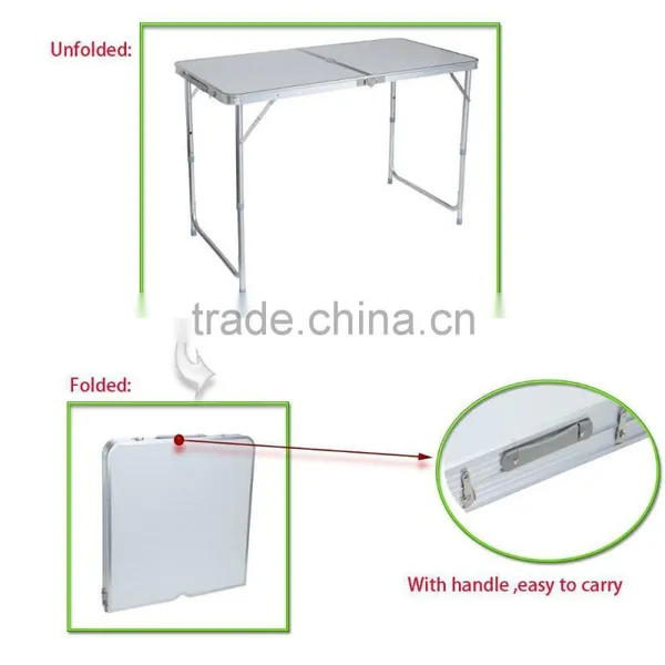 450111 Folding Garden Outdoor Portable Picnic BBQ Camping Party Dining Aluminium Table photo-3