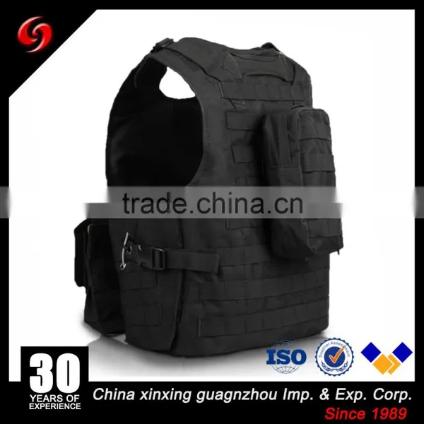 Tactical Molle Military Paint Ball Polyester Quick Release Black Khaki Army Vest photo-2