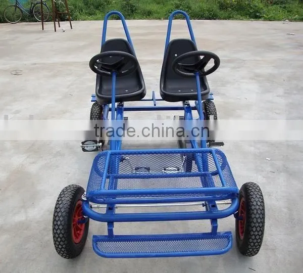 Hot Sell Fashion Family Two Person Pedal Car, Four Wheel Surrey Bike F2150 photo-4