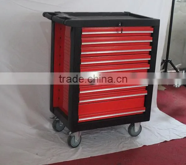 Nine Drawers Tool Cabinet With Four Wheels photo-2
