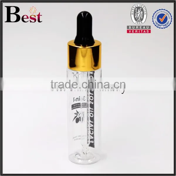 Wholesale Cosmetic Essential Oil Fragrance Perfume PET Screen Printing Aluminum 30ml Plastic Dropper Bottle 2017 Hot New Product photo-2