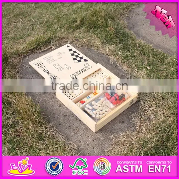 2016 Newest 5 in 1 Children Wooden Multi Game Board W11A048 photo-2