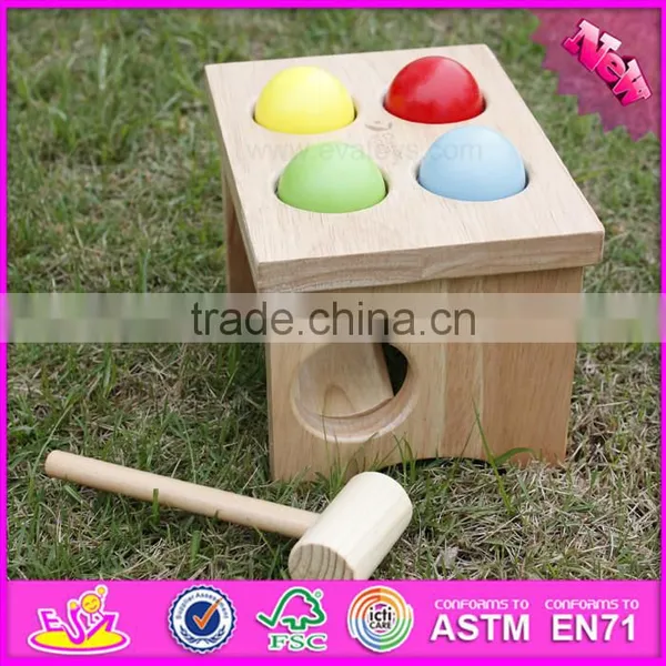 2017 New Design Baby Wooden Pounding Toy, Wholesale Kids Wooden Pounding Toy, Educational Children Wooden Pounding Toy W11G028 photo-4
