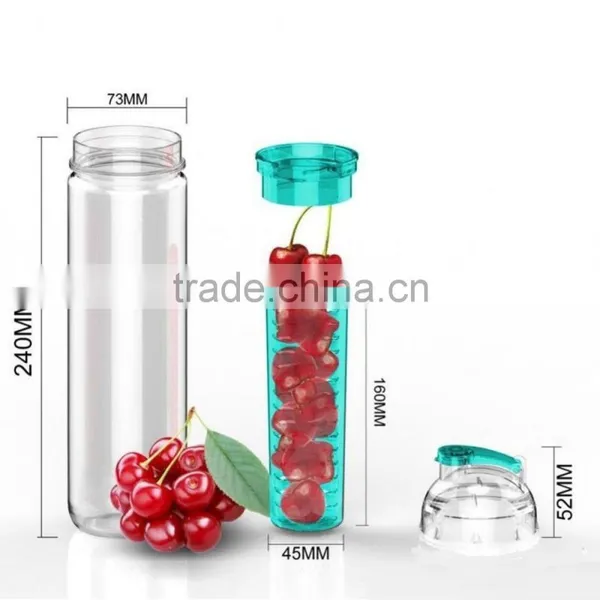 Hot 800ML Health Sports Fruit Infusing Infuser Water Case Lemon Juice Maker Bottle photo-5