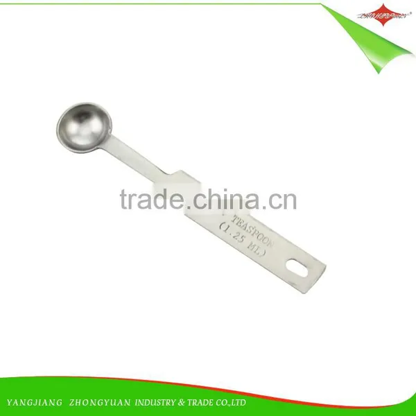ZY-L2004 Wholesale High Quality 4pcs Stainless Steel Measuring Spoon Set for Cooking Tools photo-3
