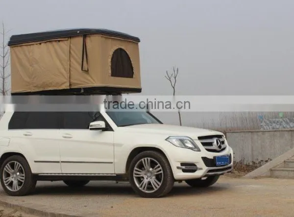 Outdoor Car Offroad Mini Fiberglass Hard Shell Roof Top Tent photo-3
