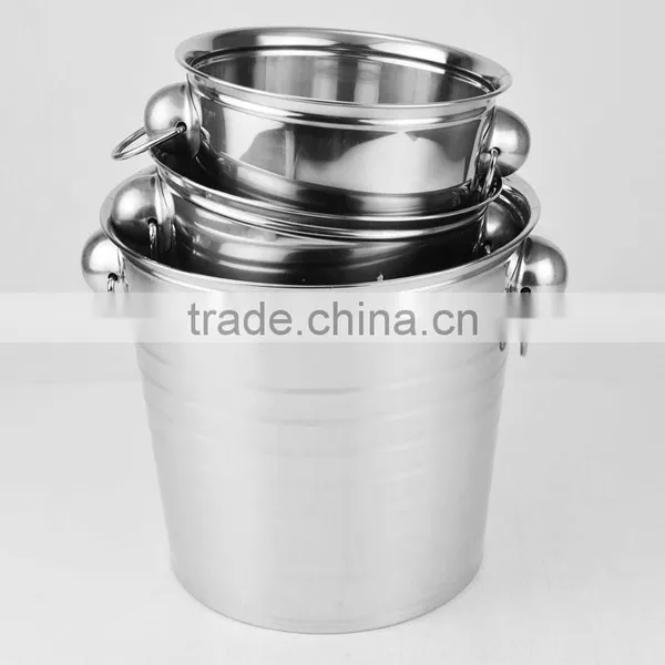 Wholesale Champagne Beer Ice Bucket Custom Bulk China Stainless Steel Metal Ice Bucket photo-5