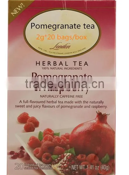 2g *20 Bags Famous and Good Taste Natural Herbal Pomegranate Tea/Organic Green Tea With Pomegranate 2g*20 Tea Bags photo-4
