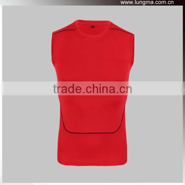 Custom Made Dri Fit MMA Sleeveless Rashguard Vest Tank Top | Sublimated Mens Compression Shirts photo-2