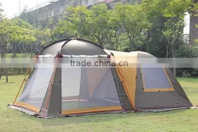 T22 Double Big Camping Tent 2 Room Family Tent 3-4 People photo-6