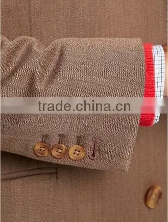 2014 Men Coat Brown Color Slim Fit photo-4