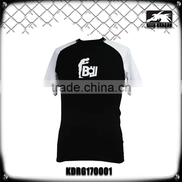 White Custom Lycra Rash Guards for Running With Private Label Logo Print photo-2