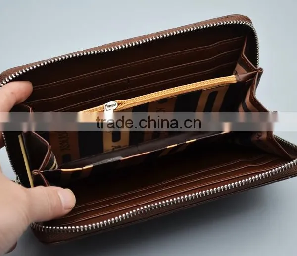 Hot Selling New Fashion Man Trending Clutch Wallet With Zip Coin Pocket photo-5