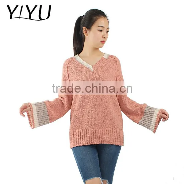 New Design Style Pagoda Sleeve School Unifrom Sweater