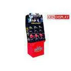 Retail Paper Cardboard Floor Display Stand For Supermarket / Store