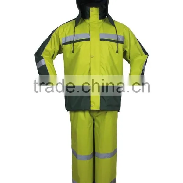 PVC/Polyester industry rainsuit