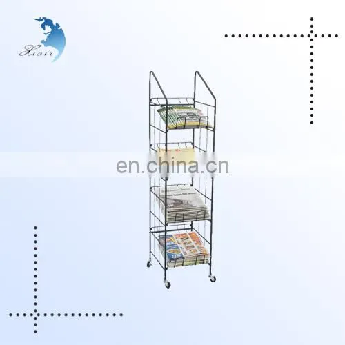 New Custom Design 4-tier Supermarket Metal Shop Display Rack photo-3