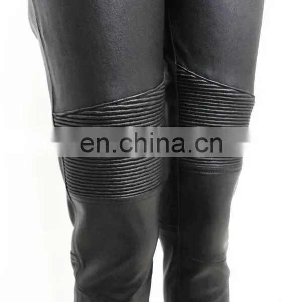 Wholesale Stretch Leggings Stretch Lamb Leather Pants Stretch Pants for Ladies photo-4