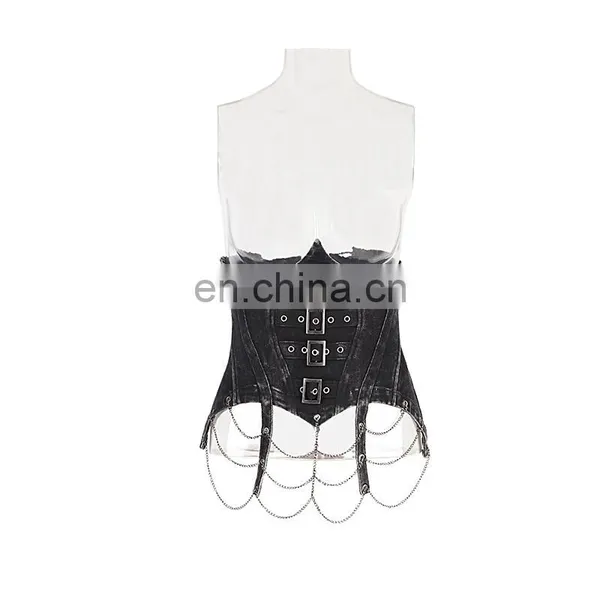 Nu-goth Boho Multi Dividing Corsage Belt With Chains photo-5