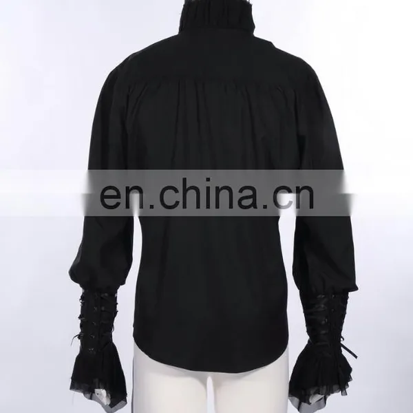 Gothic Victorian Men's Frilled Long Sleeve Shirt photo-3