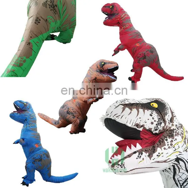 HI High Quality Water Proof Woven Dacron t Rex Inflatable Dinosaur Costume photo-2