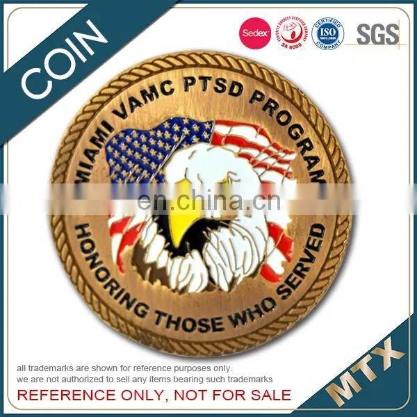 Copper Stamped Imitation Hard Enamel Souvenir Coin photo-6