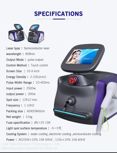 Diode Laser 808 nm Hair Removal Machine Portable 808 nm Diode Laser Epilator Clinic Use Permanent Laser Hair Removal Machine photo-2
