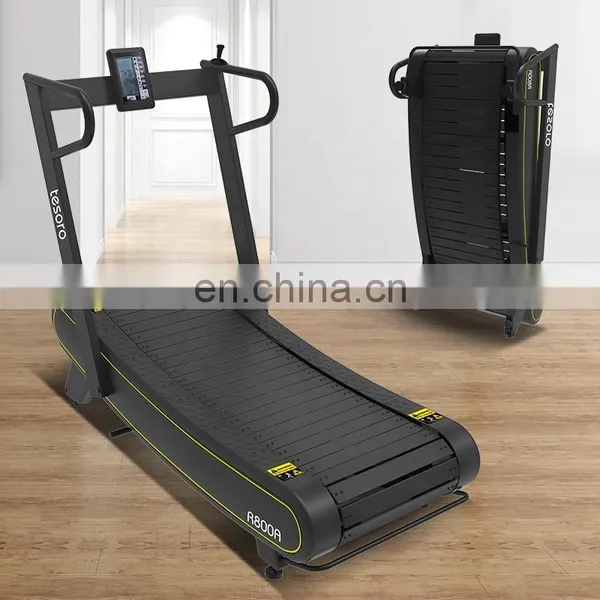 Curved Treadmill & Air Runner Foldable Cheap Running Machine Quiet Treadmill Home and Gym Use Equipment Manual photo-2