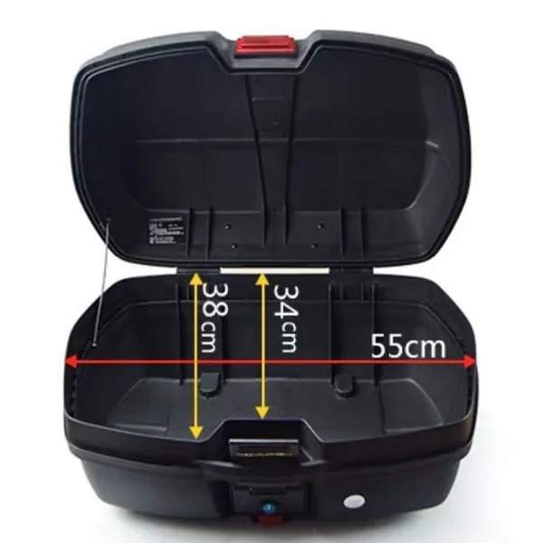 Factory Direct Sale 45 Litres Super Large Capacity Motorcycle Tail Box/Popular Motorcycle Top Case/motorcycle Trunk photo-4