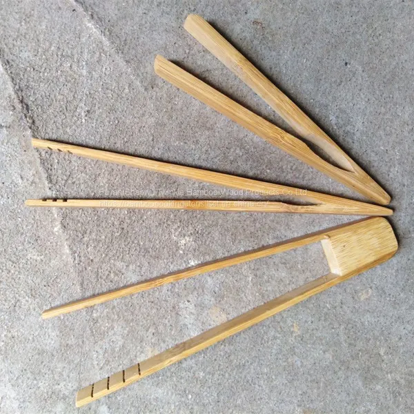 Bamboo Bread Tongs /wholesale Toaster Tweezers Quality China Twinkle Bamboo Manufacturer photo-2