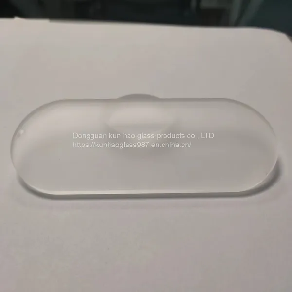 Crafts Lamps Frosted Glass Super White Tempered Glass Small Round Lens Shaped Glass photo-5
