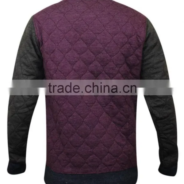 Quilting Sweatshirt With Pocket/sweatshirt With Front Pocket/quilting Designer Sweatshirt With Pocket photo-2