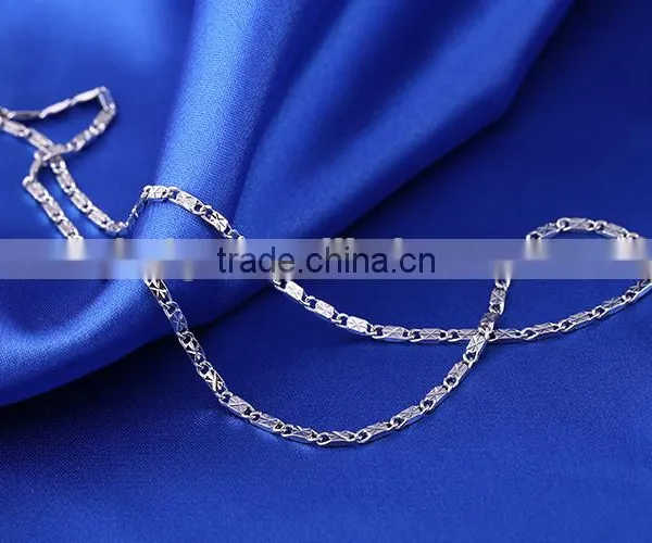 Cheap Price Fashion Rhodium Plated Wholesale Bulk Jewelry Chain Necklace photo-5
