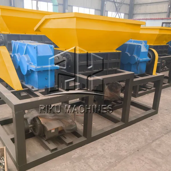 High Torque Industrial Aluminum Ubc Scrap Profile Crusher Double Axis Light Metal Shredder photo-3