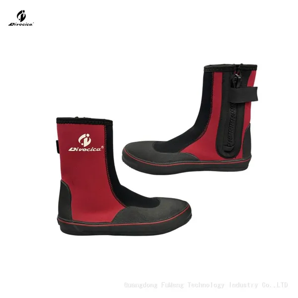 Double Lined Neoprene Shoes Heel Reinforcement Rubber Vulcanized Grip Sole Boots Ideal for Diving photo-2