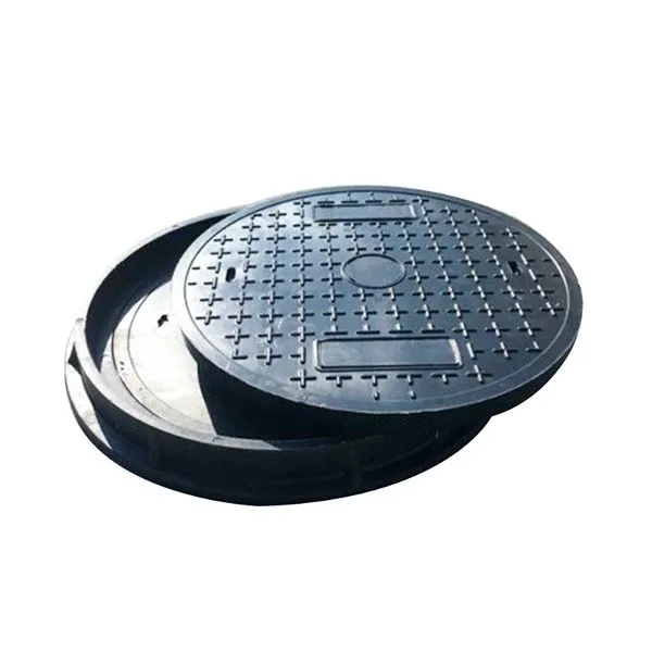 Iron Rainwater Drainage Manhole Cover for Airport Road Facilities Model 12 Black Durable Round Shape photo-2