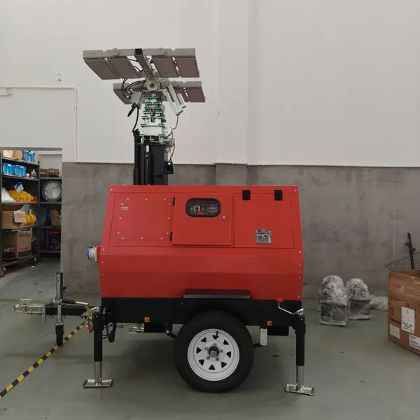 Outdoor Floodlight Mobile Lighting Tower for Road Repair Disaster Relief photo-4