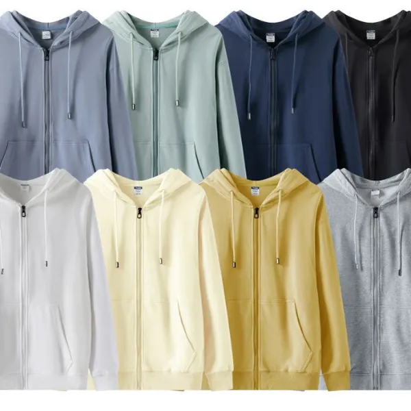 Customized Knitted Hooded Zipper Sweatshirt Women's Loose Off-the-shoulder Cardigan From Trendy Brand for Spring Autumn Winter photo-4