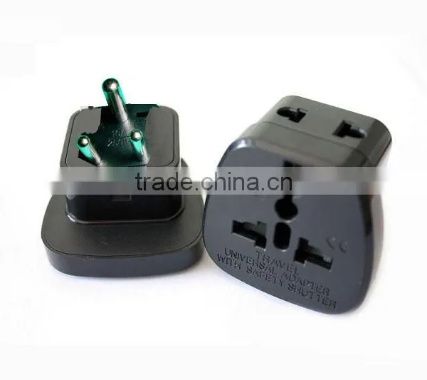 ABS Copper CE ROHS Approved India Type D to Universal Type C Type B EU US AU UK Travel Adapter Converter photo-2