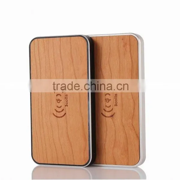 Three Coil Transmitter Wooden Wireless Transmitter /qi Wireless Charger photo-5