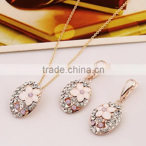 New Fashion Lady's Rose Gold Jewelry Set Wholesale Korea Style Jewelry Set photo-3