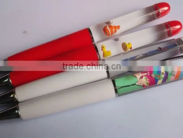Custom Design Floater Logo Pen for Promotion, Liquid Ballpen,hot Selling for 2015 Custom Shape Floating Pen for Promotion. photo-2