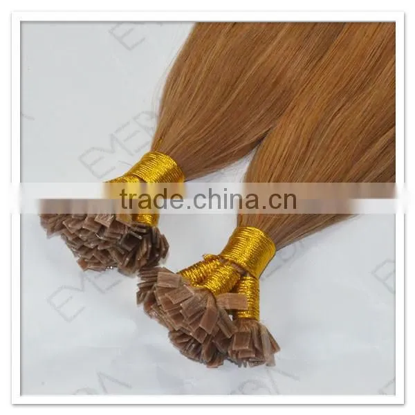 Wholesale European Flat Tipped Fusion Hair Extension Bun Hairpieces photo-5