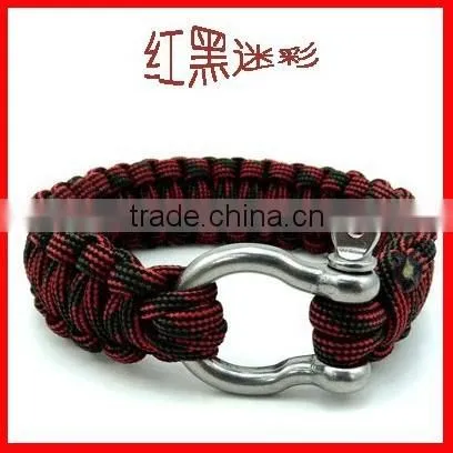 Fashion Stainless Steel Gold Clasp 550 Paracord Bracelet Styles photo-4