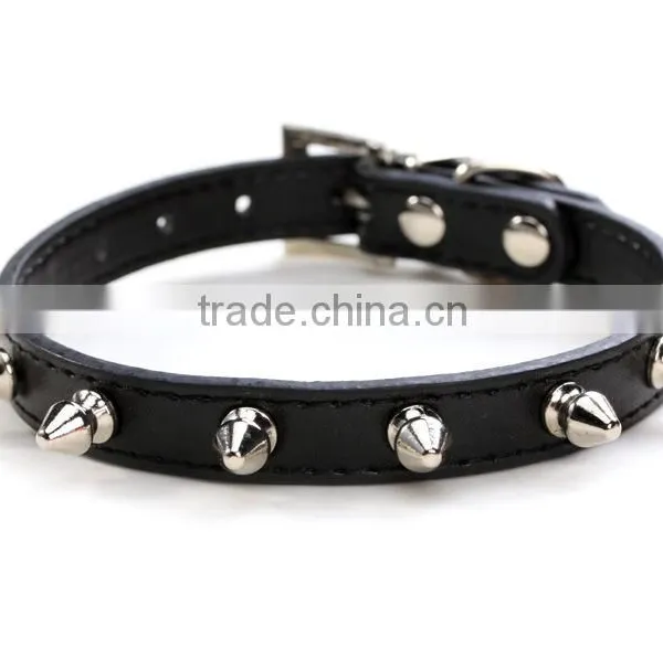 Wholesale Pet Supplies Plain Pet Collars Personality Bullet Nail Dog Collar photo-6