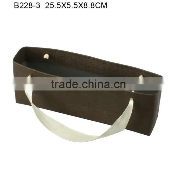 Customized Elegant Art Paper Jewelry Bag for Jewelry Box With Silk Ribbon Manufacturers China B228-4 photo-5