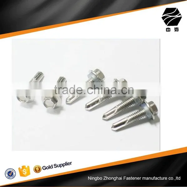 Hex Head Self Drilling Screws Assemble With EPDM Washer Wholesale Price(DIN7504K)